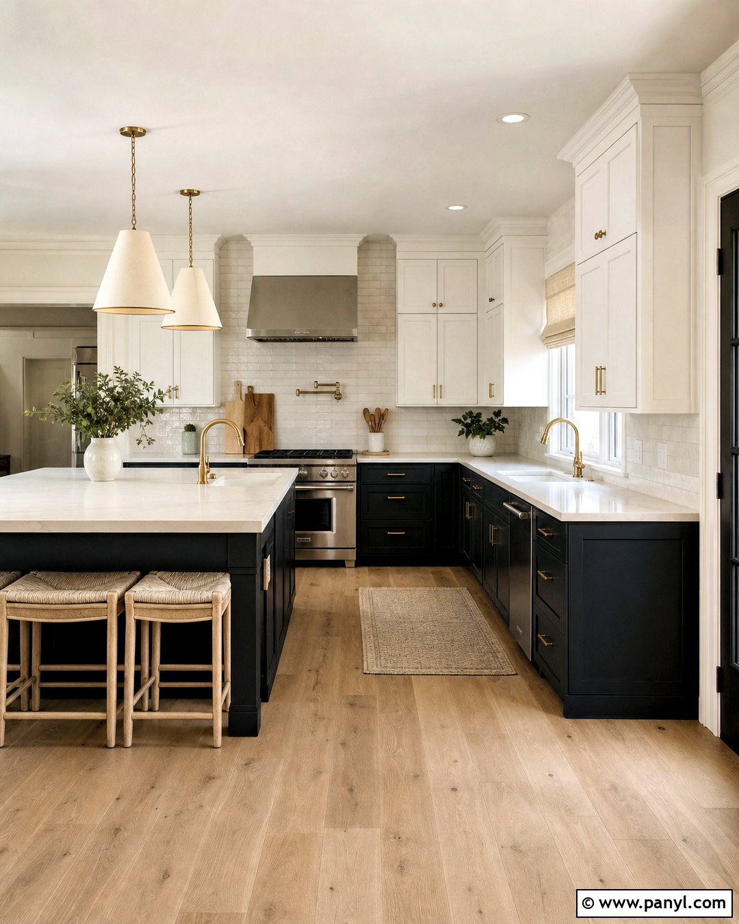 Greenblack Two-Tone Kitchen - 20 greenblack sherwin williams ideas
