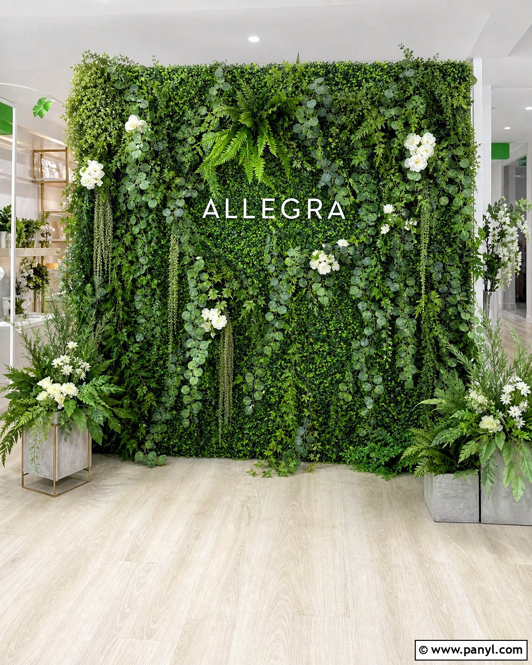 Greenery Event Photo Wall - 20 event photo wall ideas