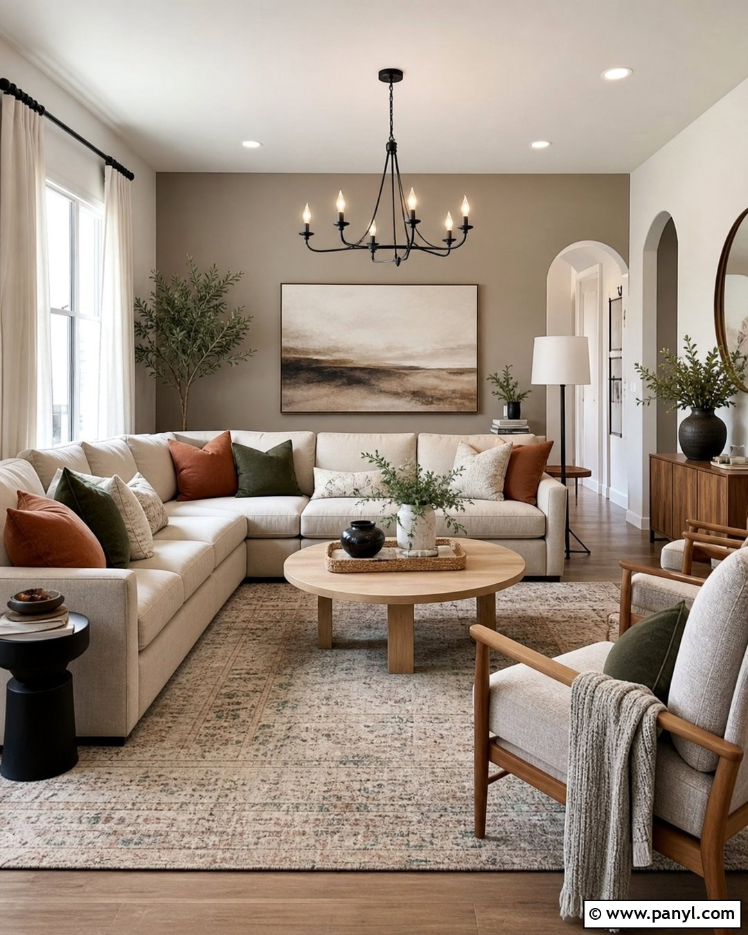 Greige Accent Wall - 30 accent wall paint colors