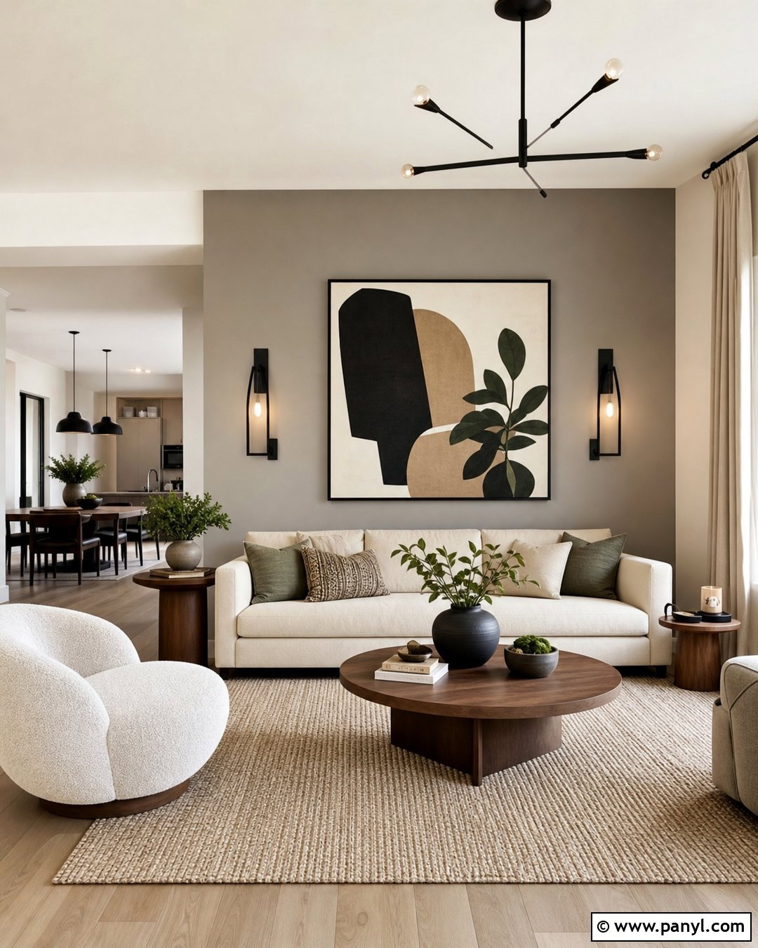 Greige Accent Wall - 30 Best Accent Wall Colors