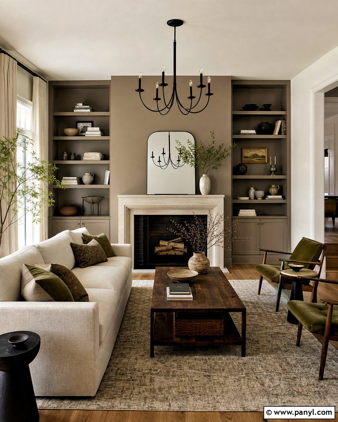 Greige Accent Wall - 20 accent wall colors
