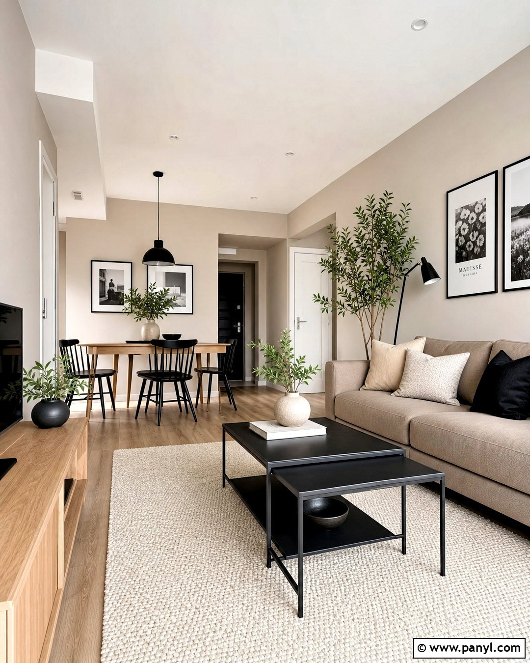 Greige And Black Apartment Color Scheme - 20 apartment color schemes