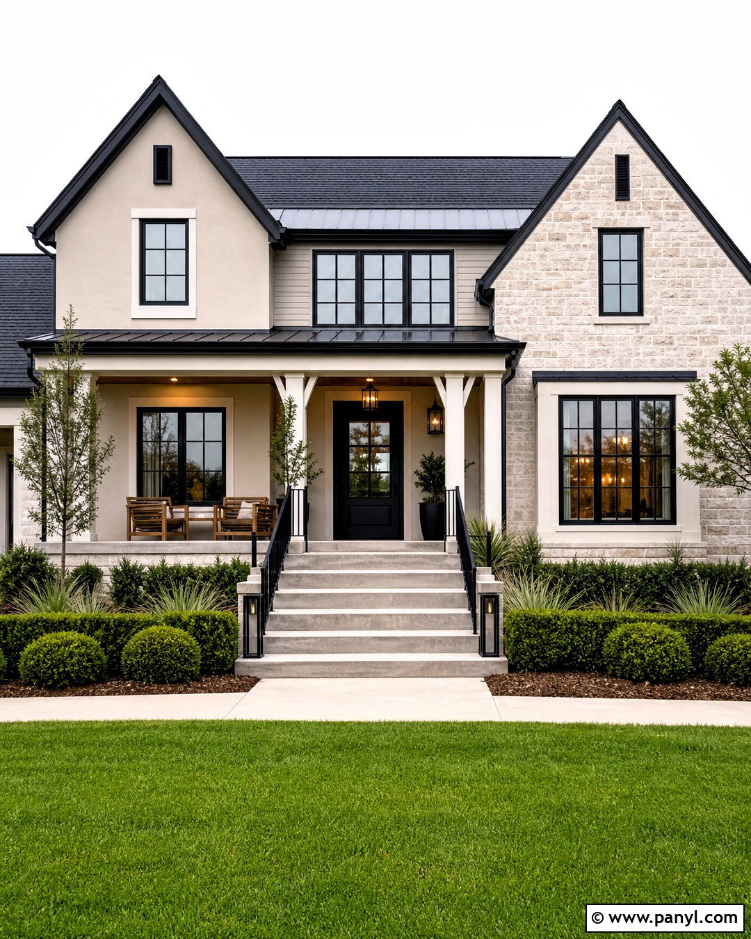 Greige And Black Exterior Wall Color Combination - 20 exterior wall colour combinations