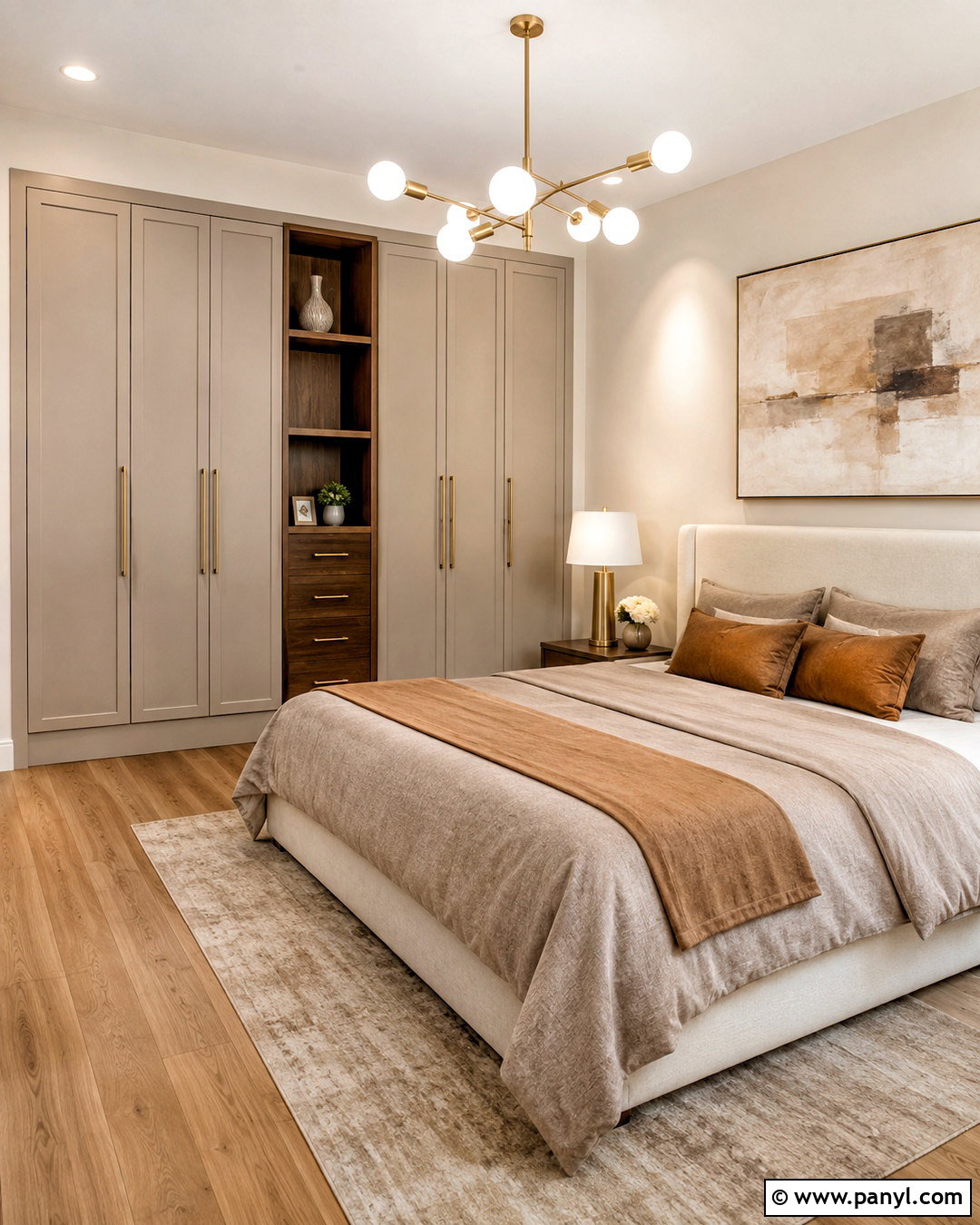 Greige And Brass Wardrobe - 20 colour coordinated wardrobe ideas