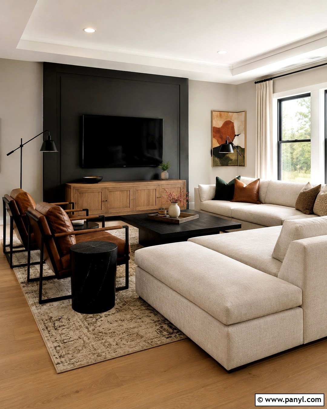 Greige And Charcoal Living Room Walls - 20 Living Room Color Combination Wall Ideas
