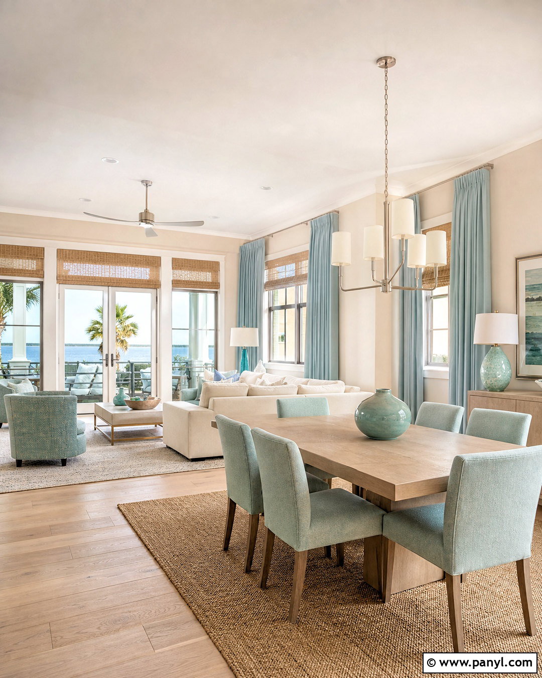 Greige And Dusty Aqua Beach House Palette - 20 beach house color palette ideas