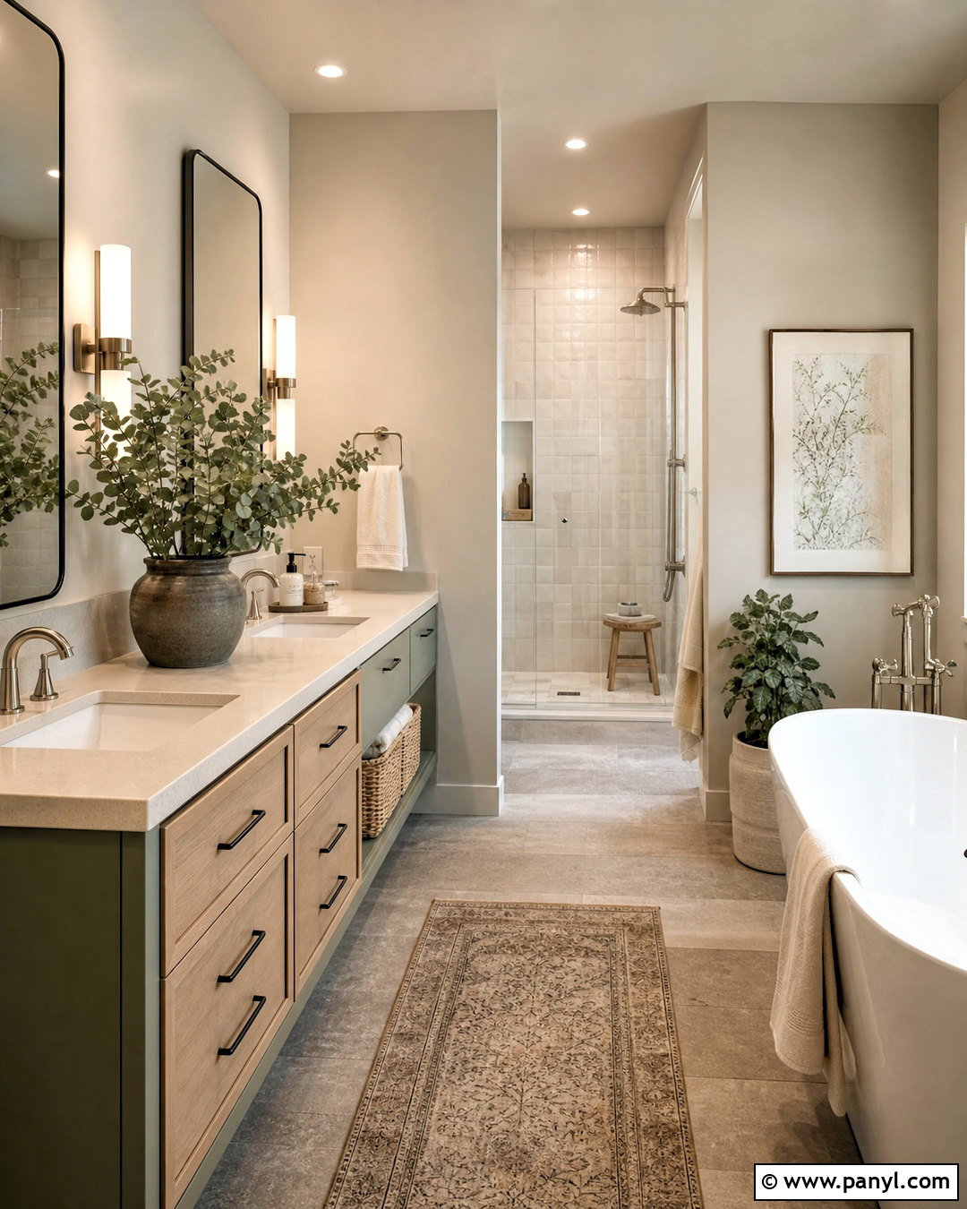 Greige And Eucalyptus Palette - 20 greige color palette ideas