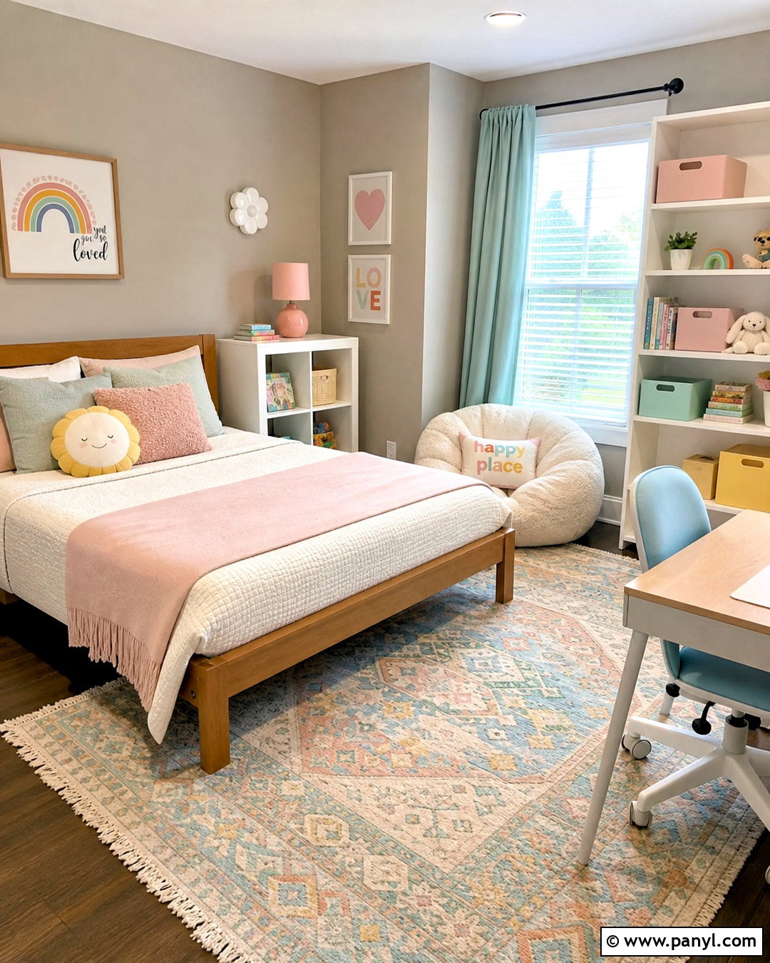 Greige And Pastel Kids Room - 20 kids room color schemes