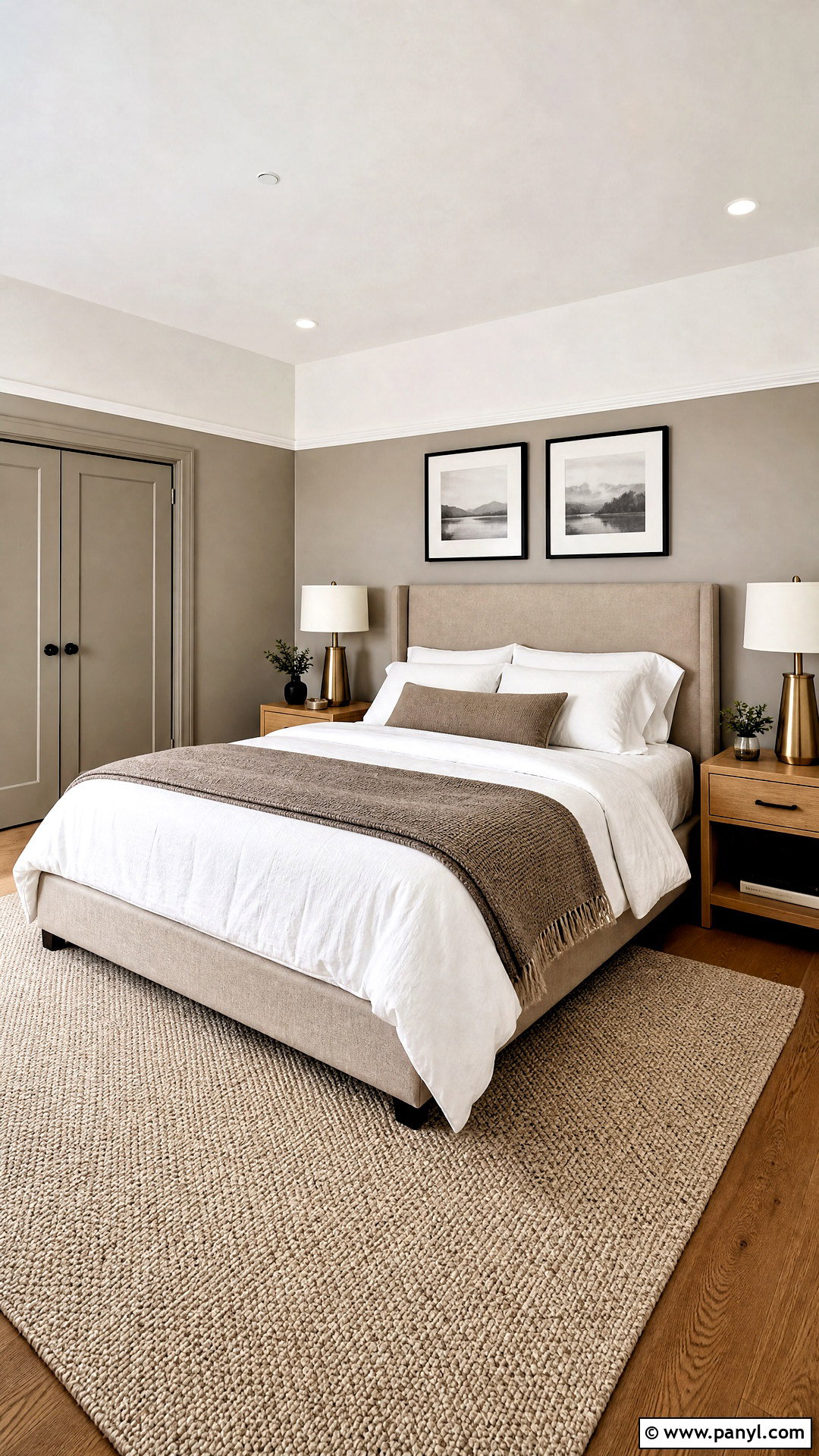 Greige And White Bedroom Walls - 20 2 color wall paint ideas
