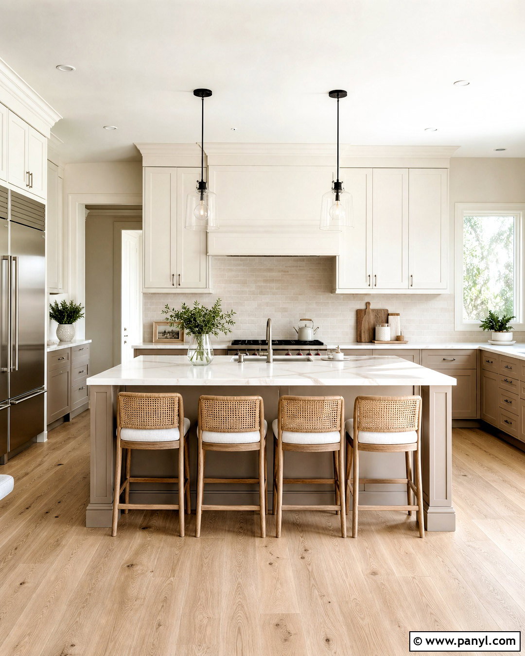 Greige And White Kitchen - 20 kitchen color combinations ideas