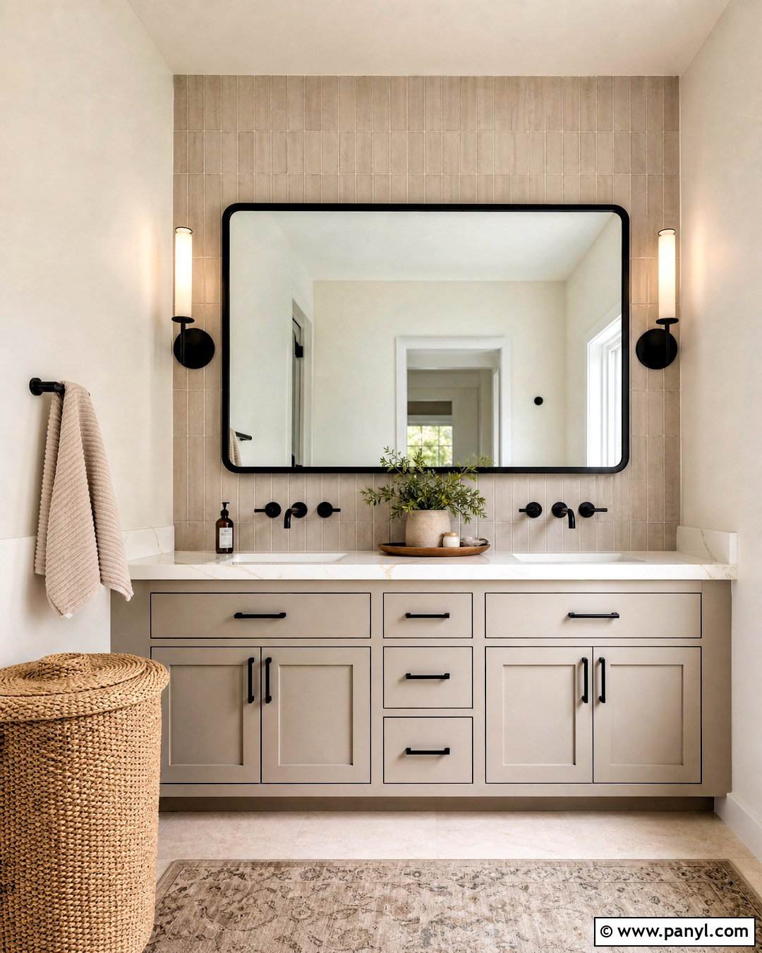 Greige Bathroom Vanity - 20 bathroom vanity paint ideas