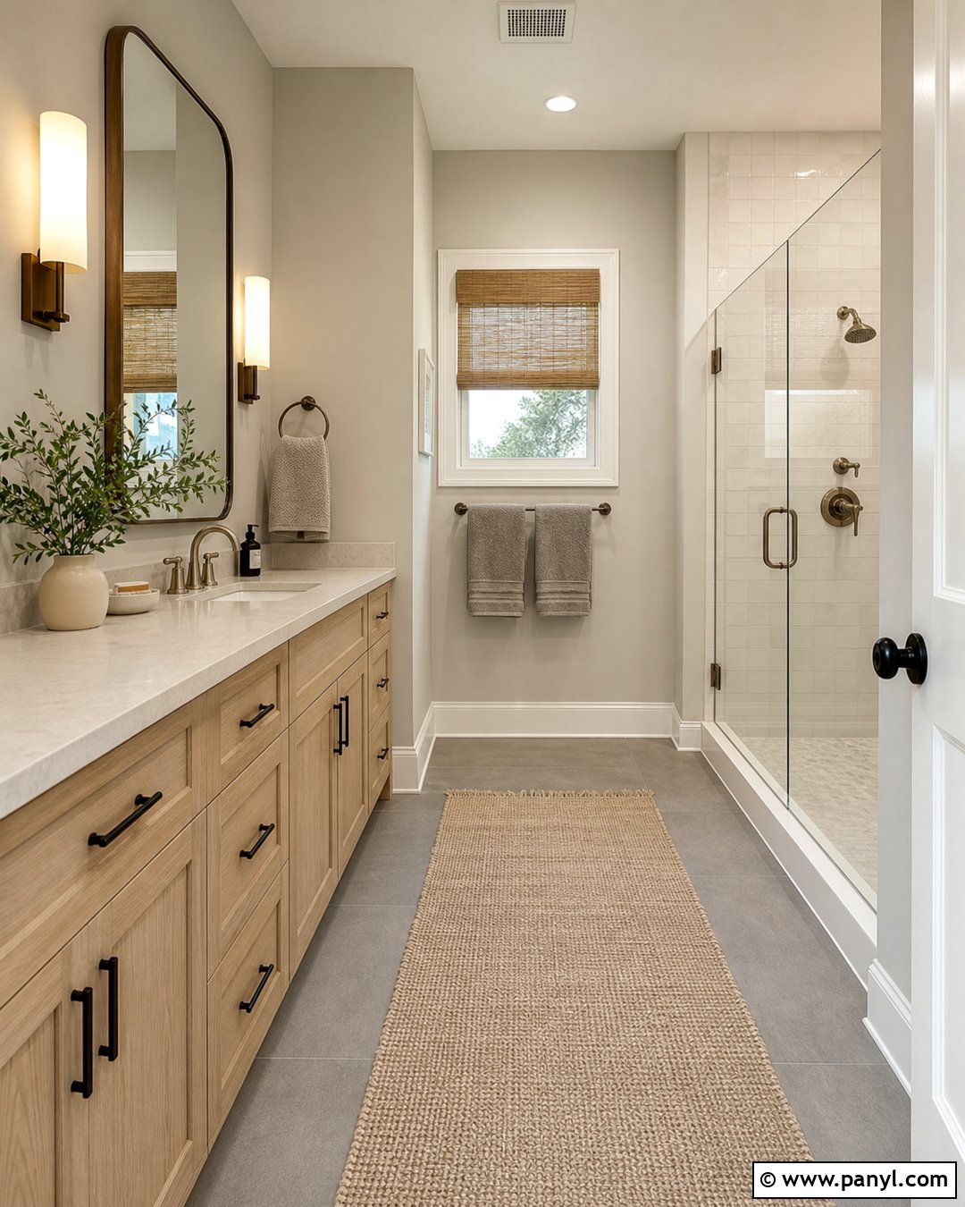 Greige Bathroom Walls - 20 Bathroom Wall Color With Gray Floor Ideas