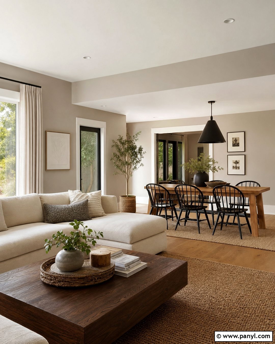 Greige Beige Wall Paint Open Plan Room - 30 Beige Colour Wall Paint Ideas