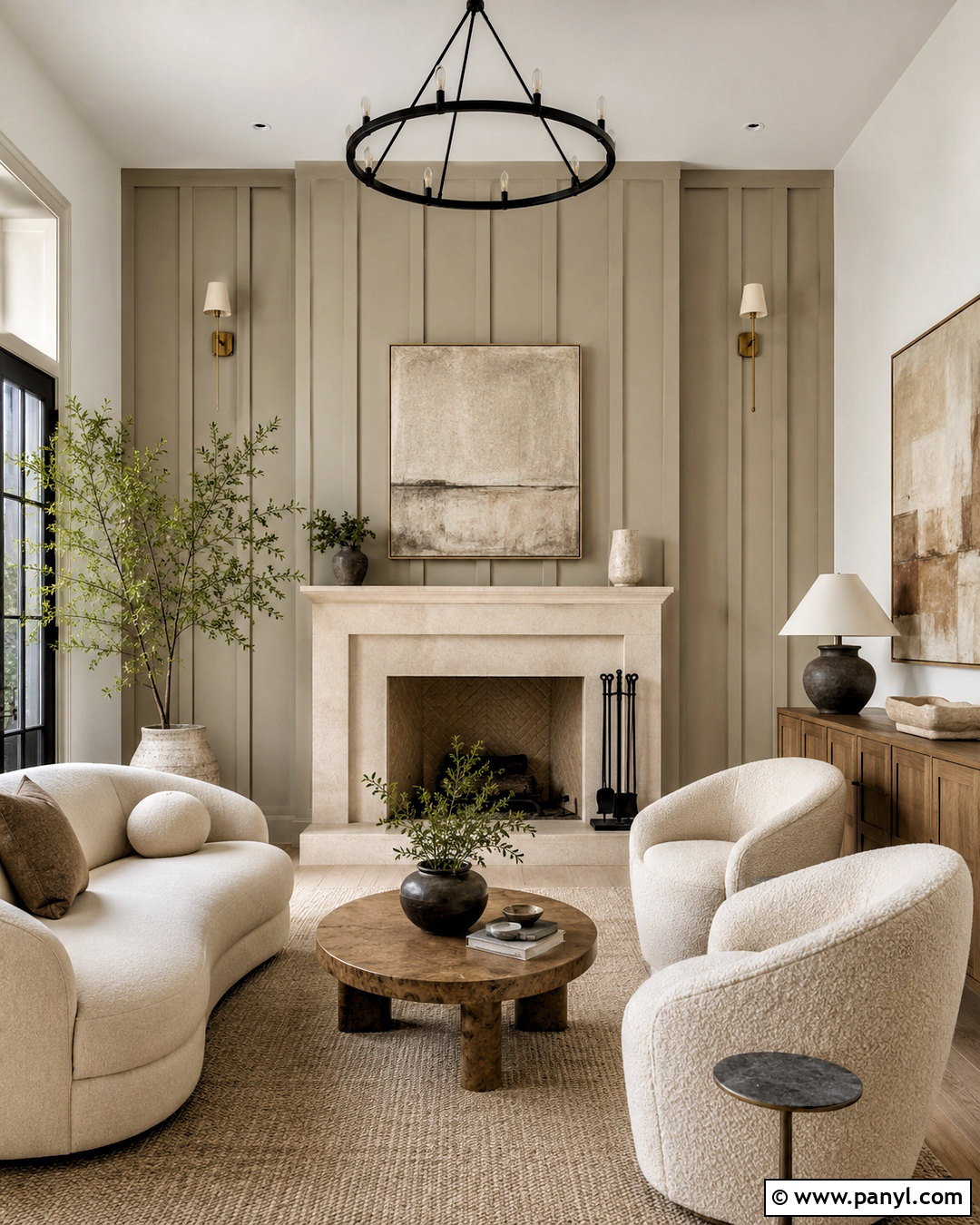 Greige Board And Batten Fireplace Wall - 20 board and batten fireplace wall ideas