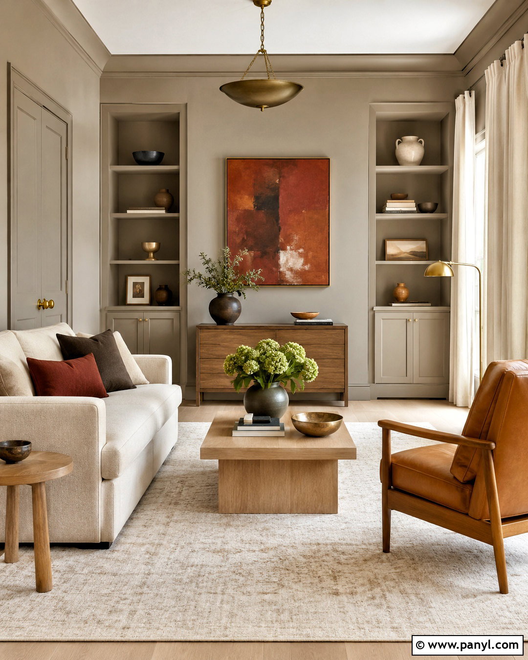 Greige Color Drenching - 20 Wall Color Greige Ideas