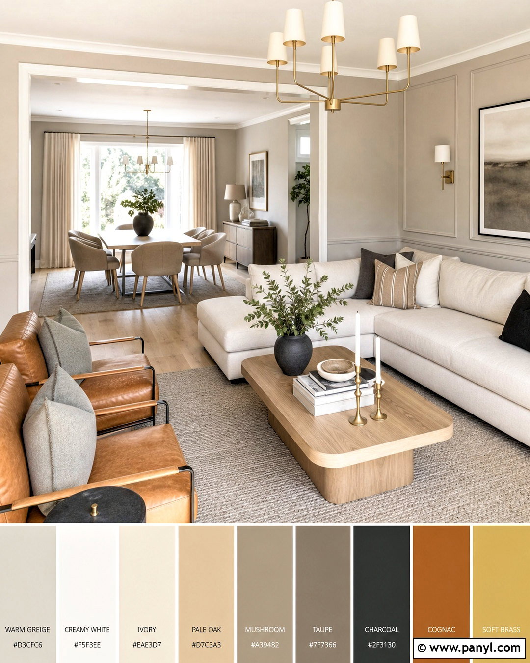 Greige Color Palette - 20 colour palette ideas