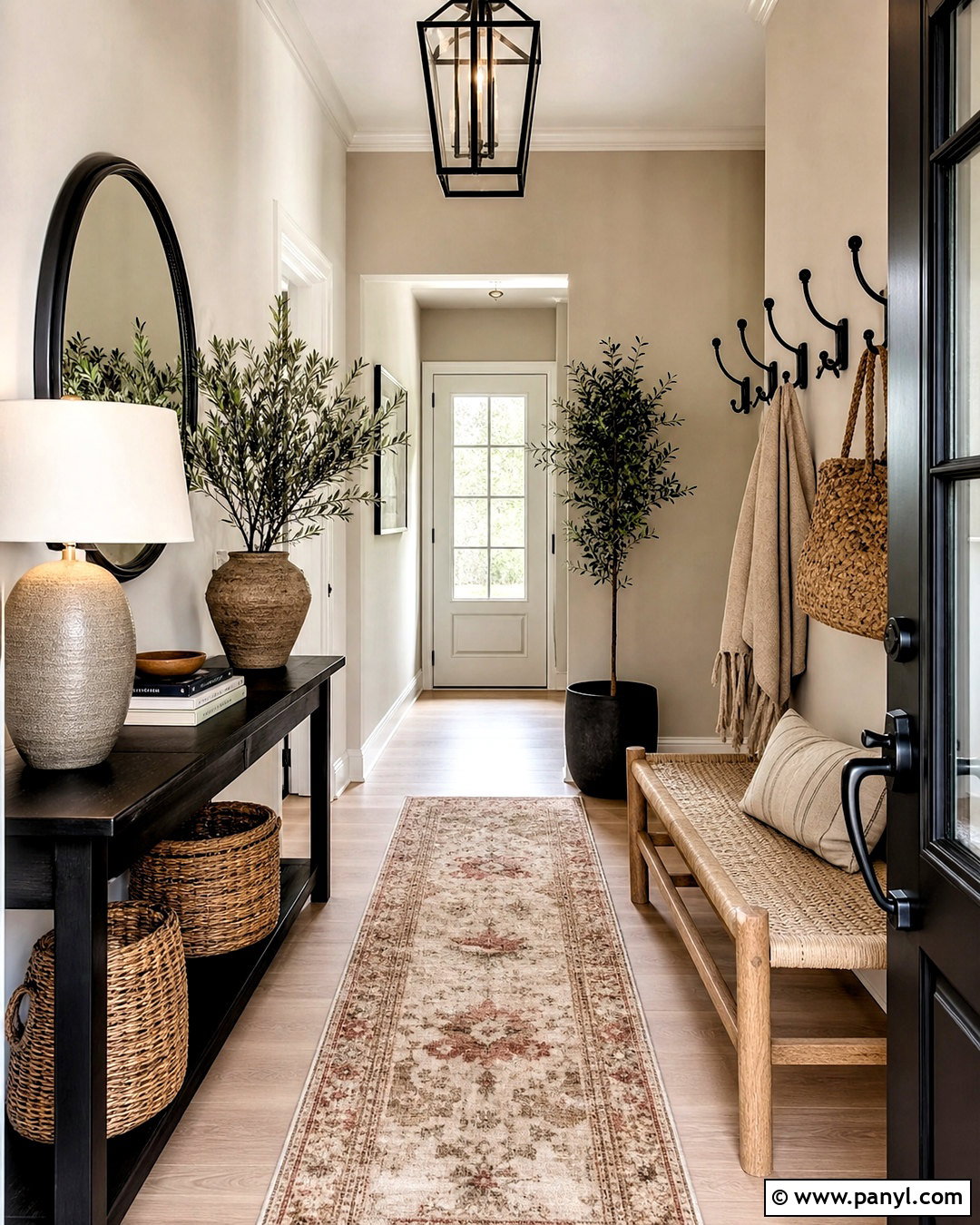 Greige Entryway With Black Accents - 20 greige interior ideas