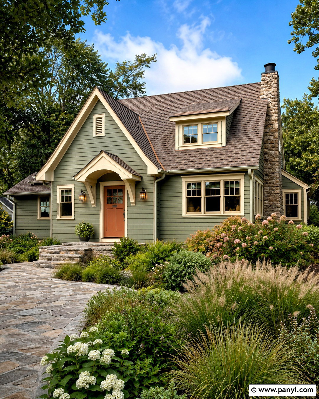 Greige House Paint With Dark Bronze Trim - 20 house paint ideas