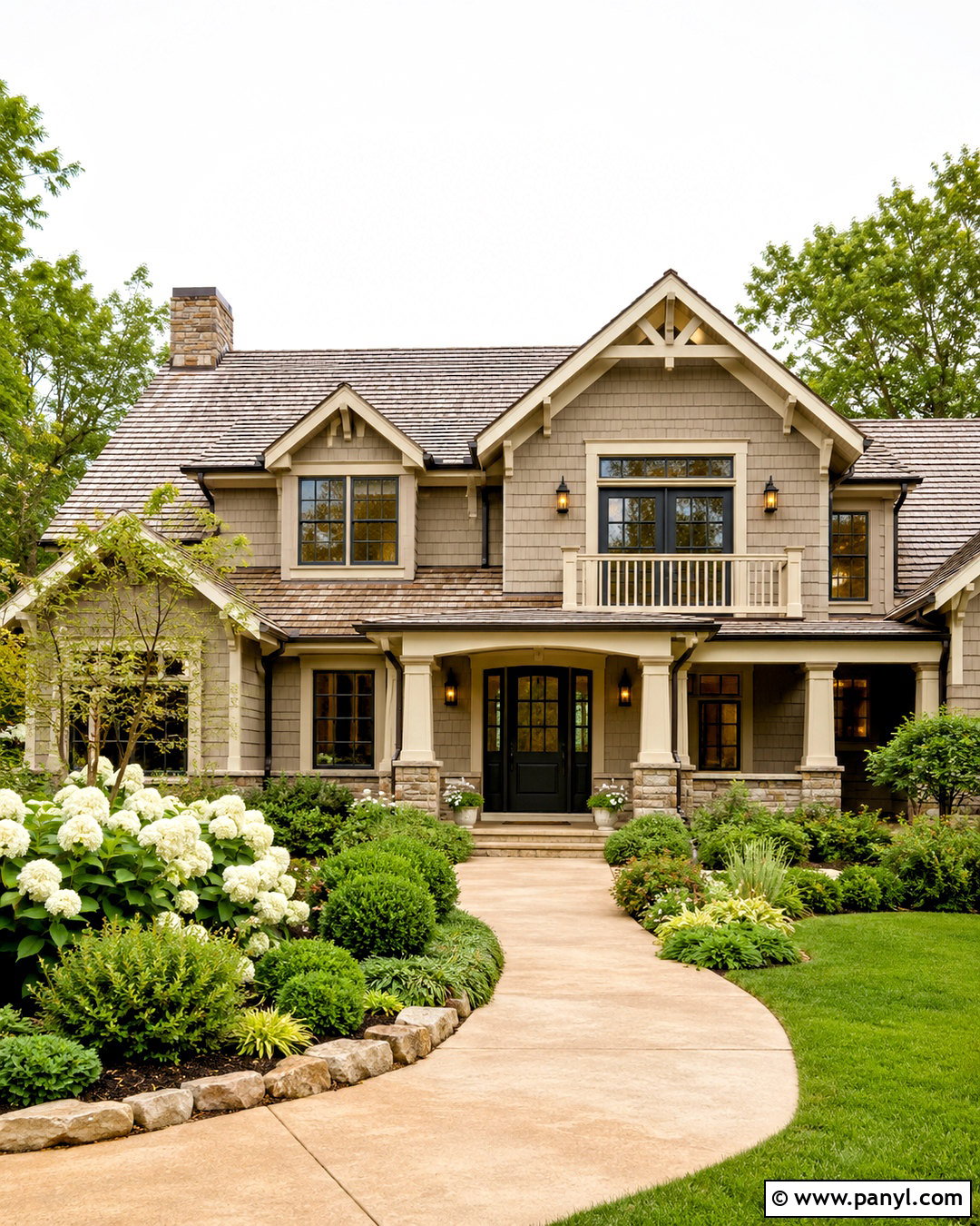 Greige House With Cream Trim - 20 outside house colour ideas