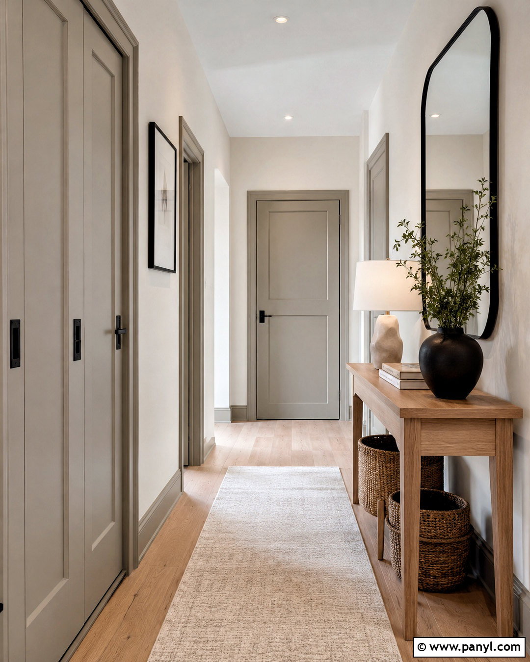 Greige Interior Doors With Matching Trim - 20 painted interior doors colour schemes