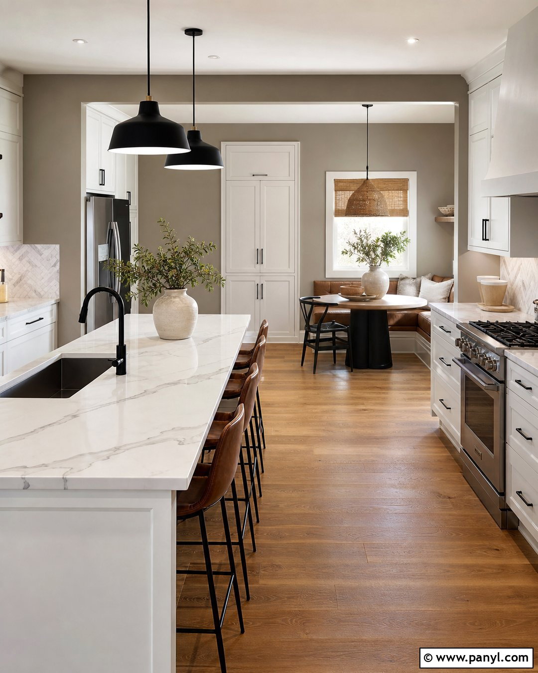Greige Kitchen Accent Wall - 30 kitchen accent wall color ideas