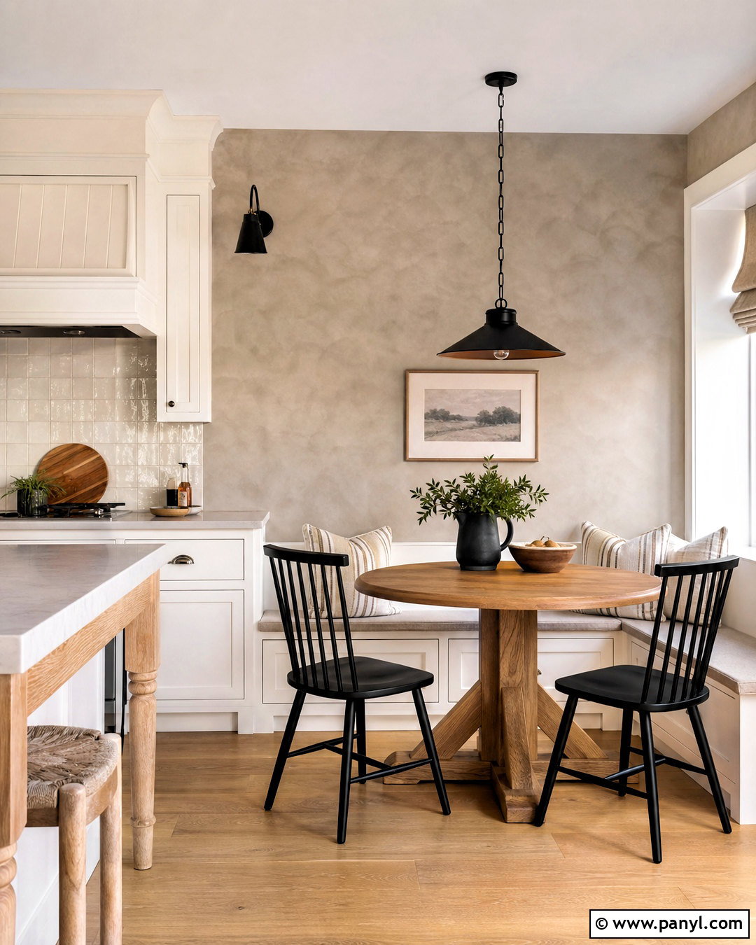 Greige Kitchen Lime Wash Accent Wall - 20 lime wash accent wall ideas