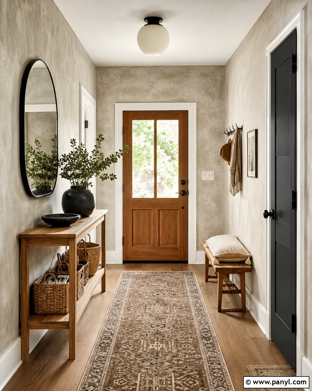 Greige Limewash Texture Entryway - 20 limewash texture ideas