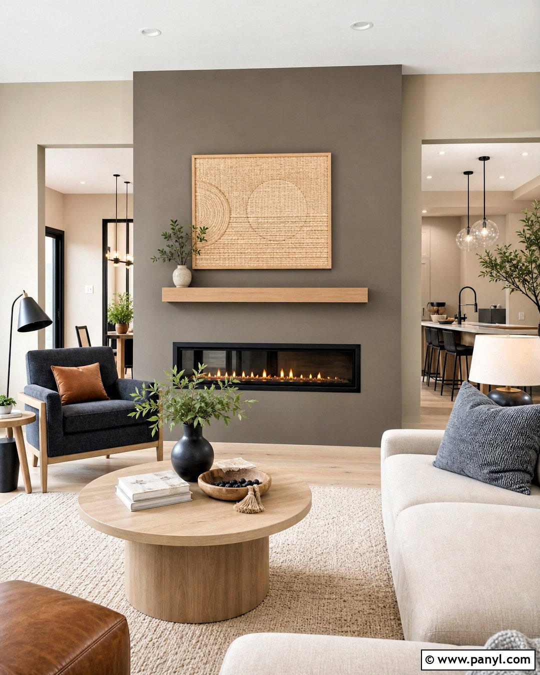 Greige Living Room Accent Wall - 20 accent wall colors living room ideas