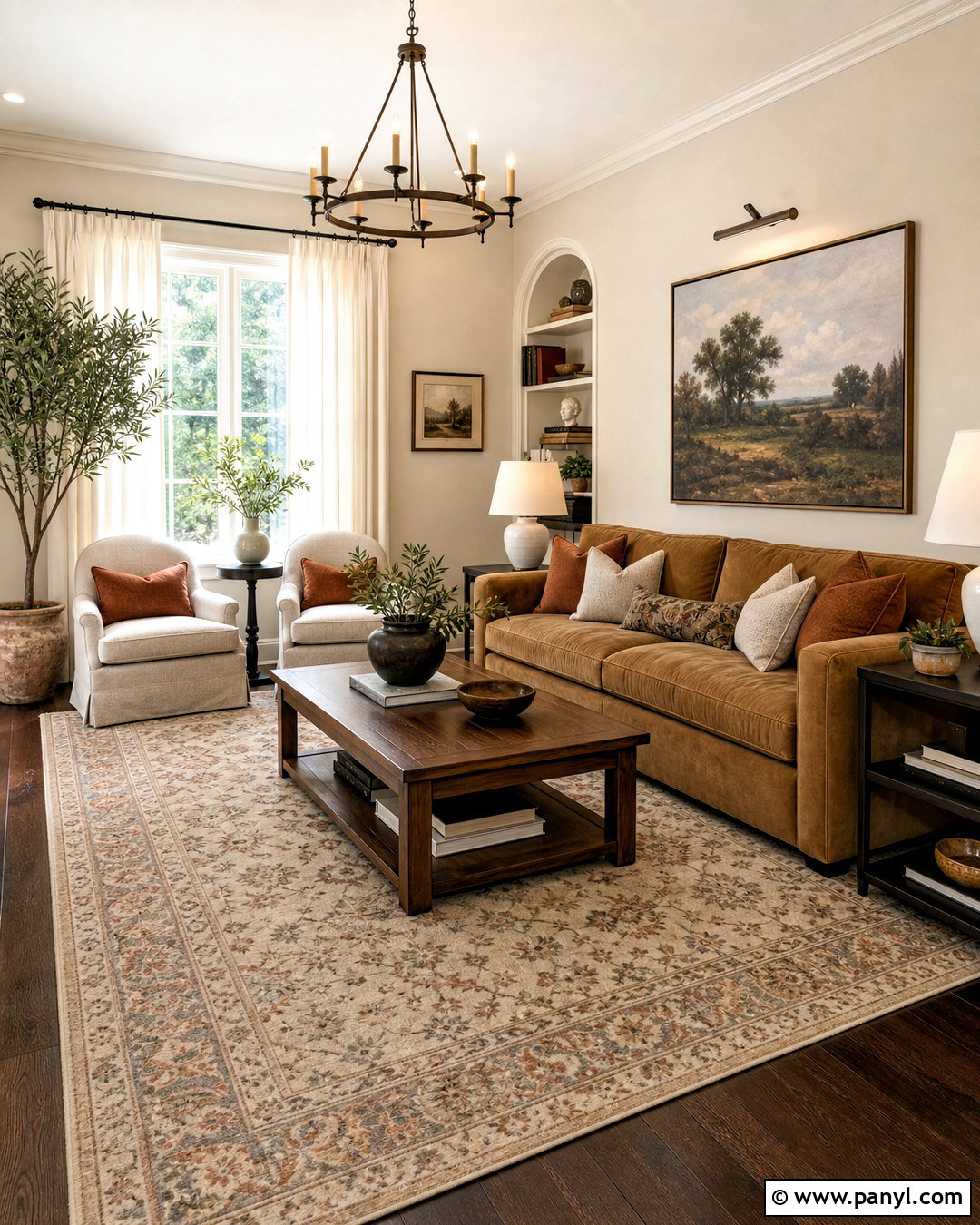 Greige Living Room Walls With Dark Hardwood Floors - 20 greige living room walls