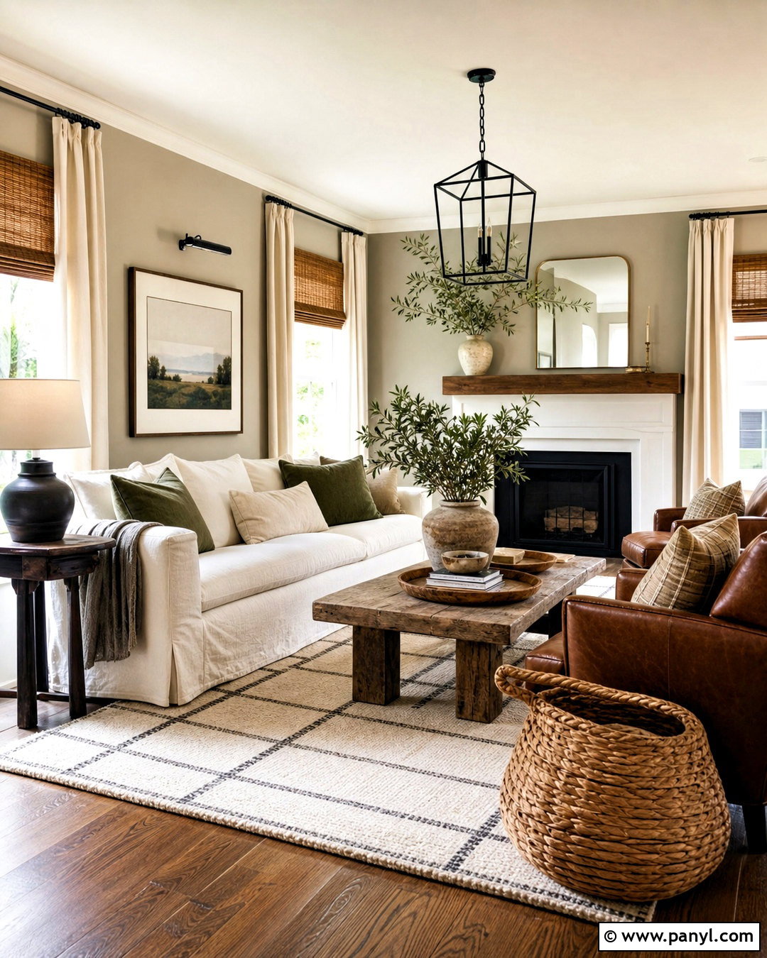 Greige Living Room Walls With Modern Farmhouse Decor - 20 greige living room walls