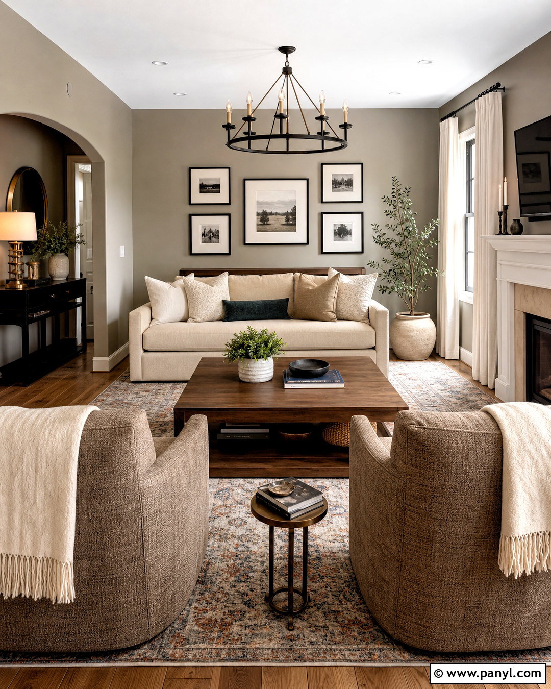Greige Living Room Walls With a Beige Sofa - 20 greige living room walls