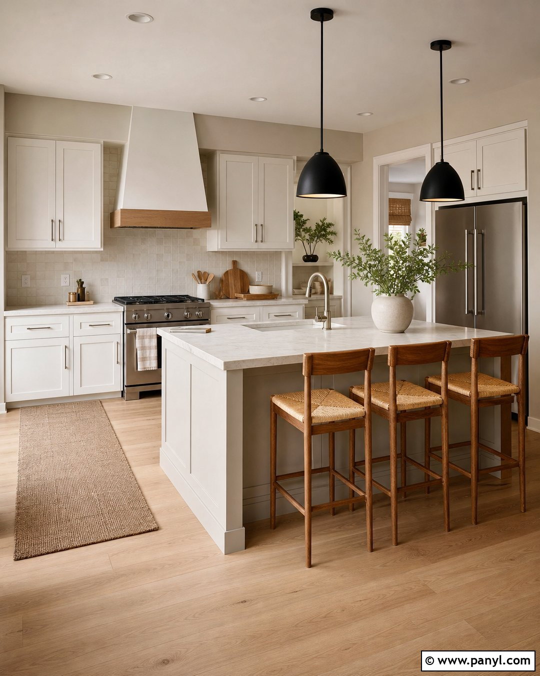 Greige Nude Kitchen - 30 Nude Wall Color Ideas