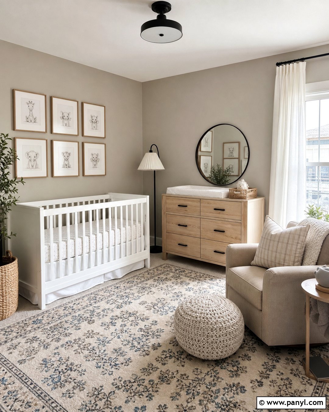 Greige Nursery Walls - 30 Nursery Wall Color Ideas