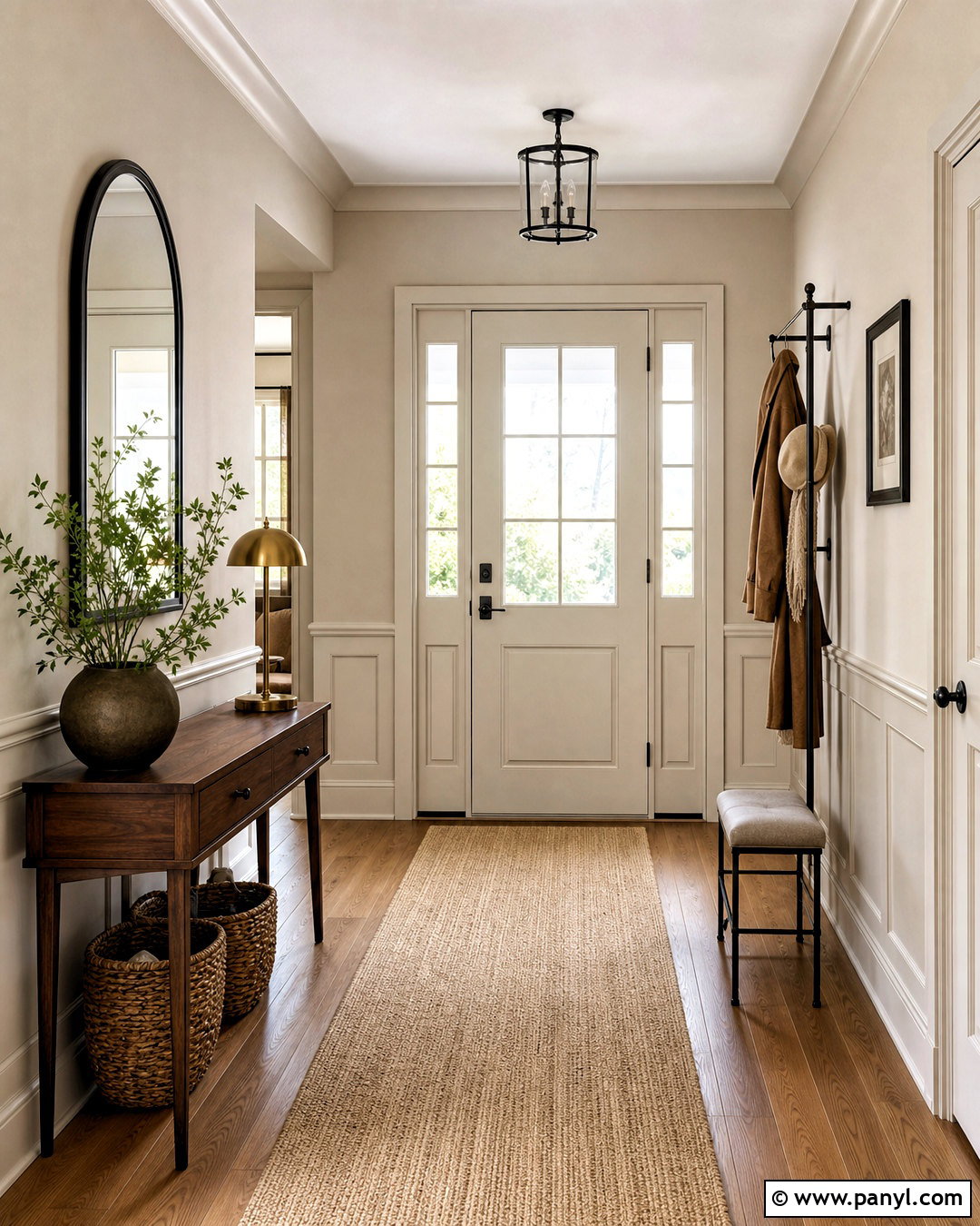 Greige Off White Entryway - 20 off white interior paint ideas