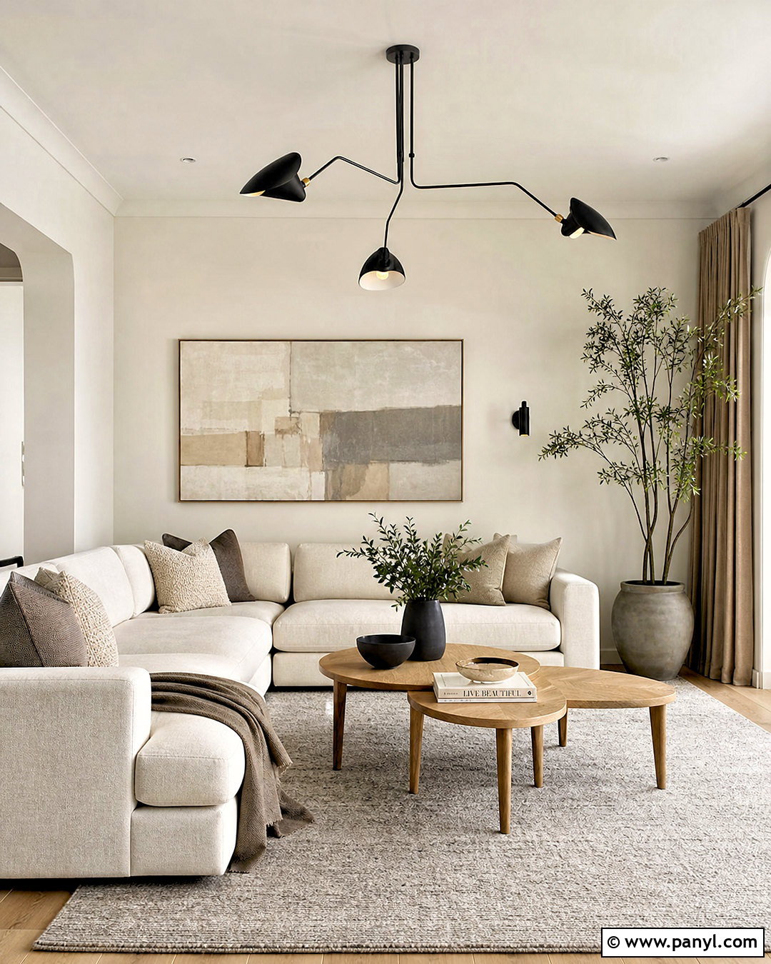 Greige Off White Living Room - 20 off white wall paint ideas