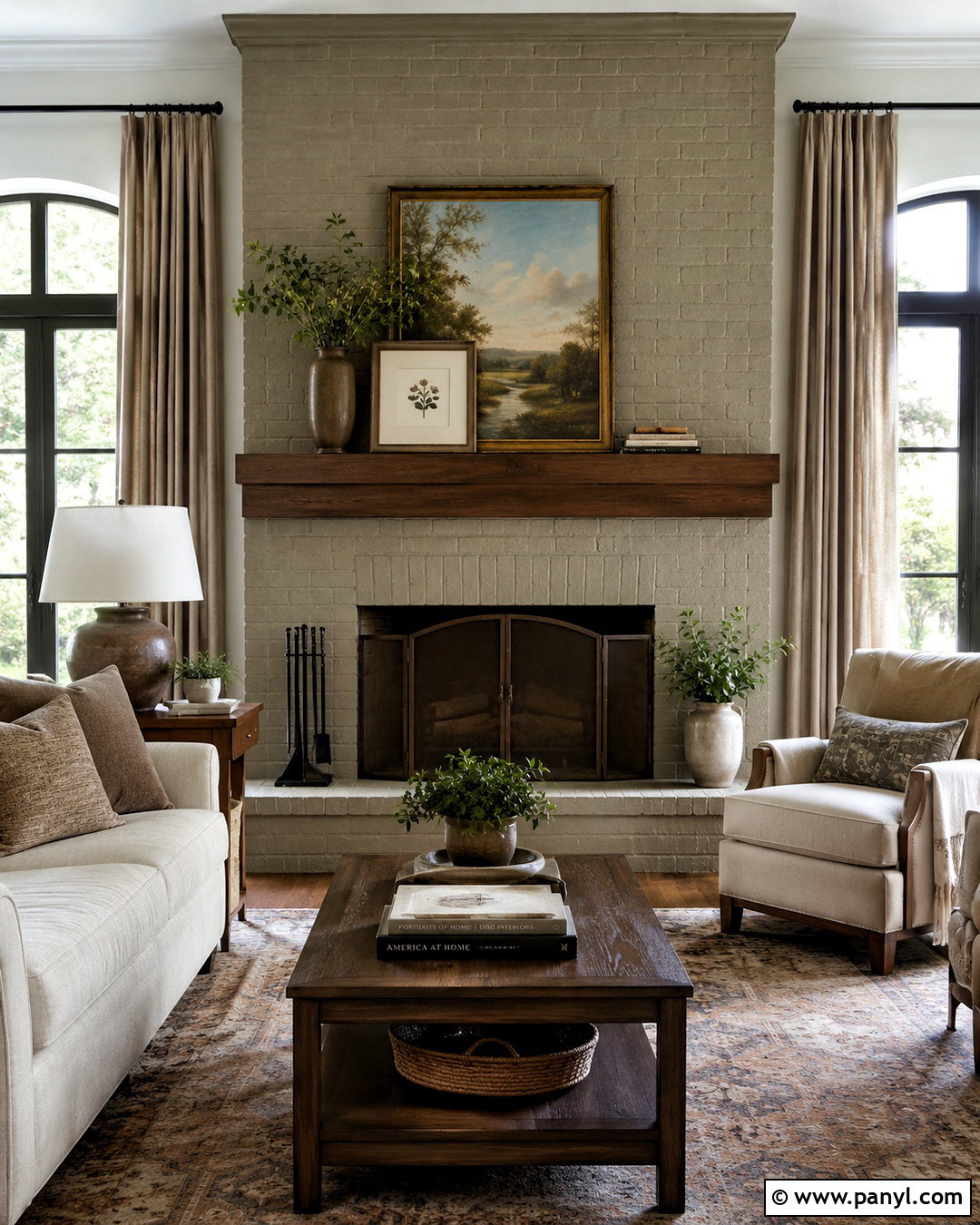 20 Painted Brick Fireplace Makeover Ideas for a Cozy Update