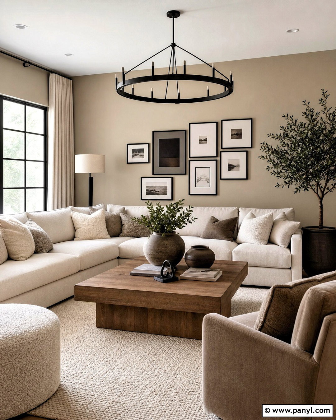 Greige Sitting Room - 20 sitting room colour ideas