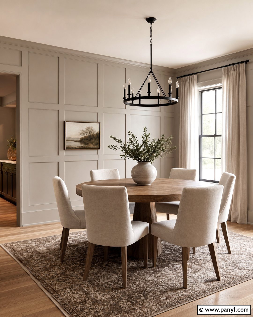 Greige Wall Color With Board And Batten - 25 Greige Wall Color Ideas