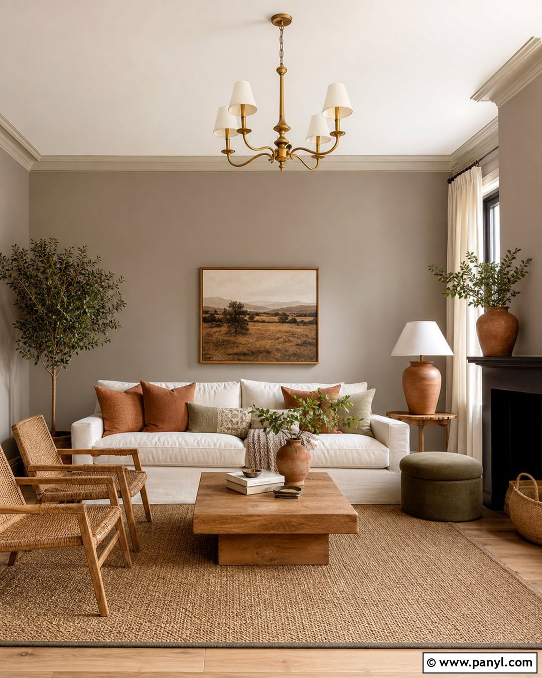 Greige Wall Color With Terracotta Accents - 25 Greige Wall Color Ideas