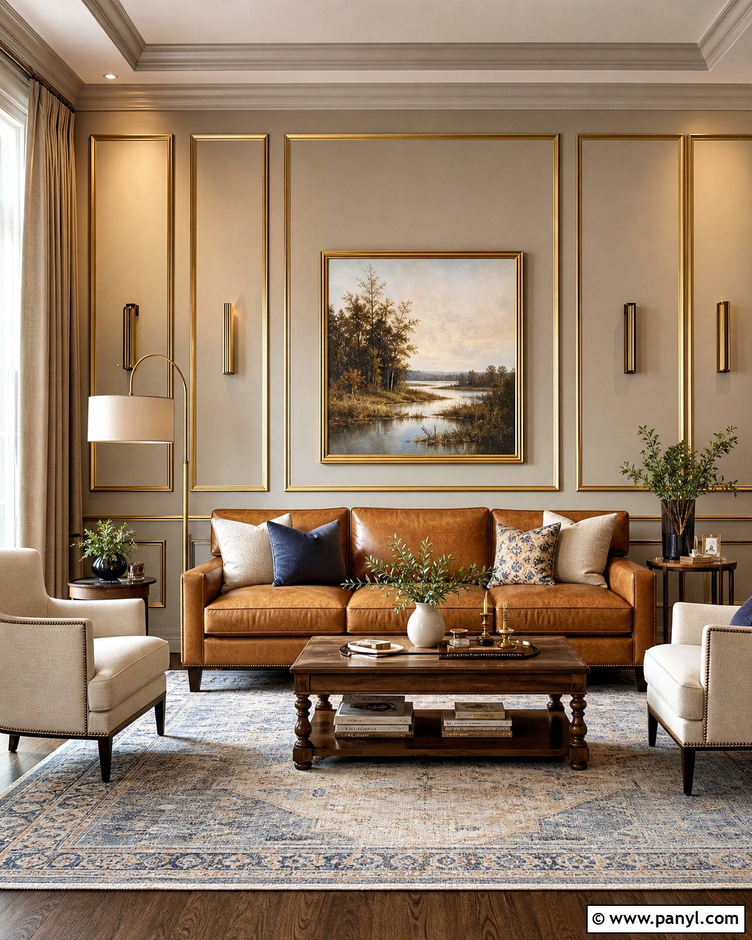 20 Golden Strips on Wall Ideas for Luxe, Modern Accents