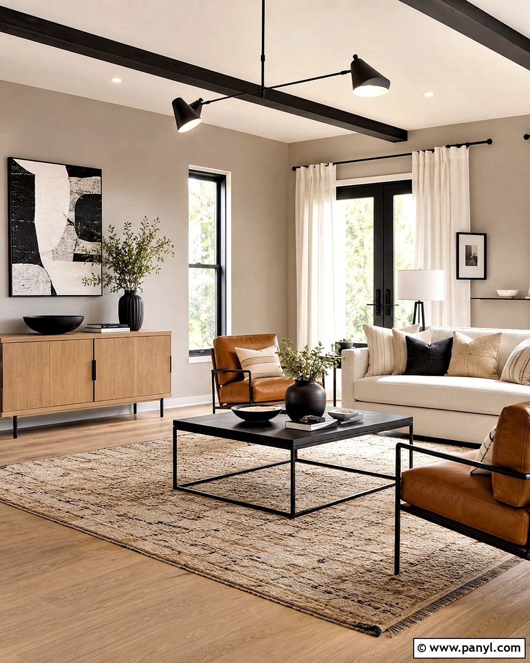 Greige Walls With Black Accents - 40 greige walls