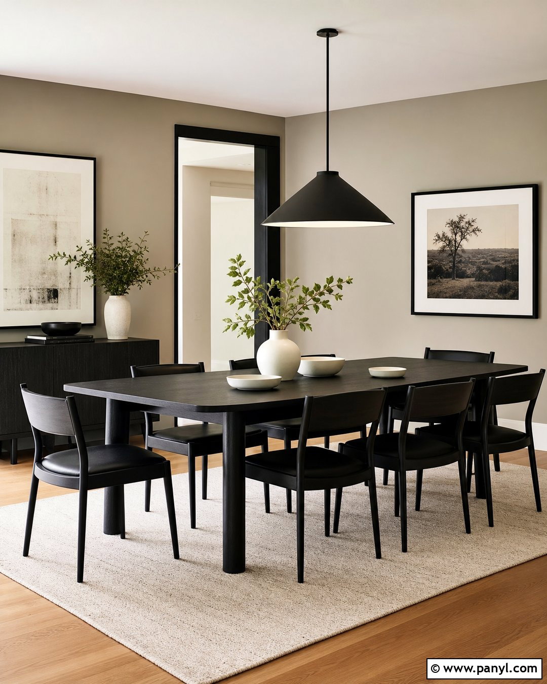 Greige Walls With Black - 20 Colors That Go With Greige Walls