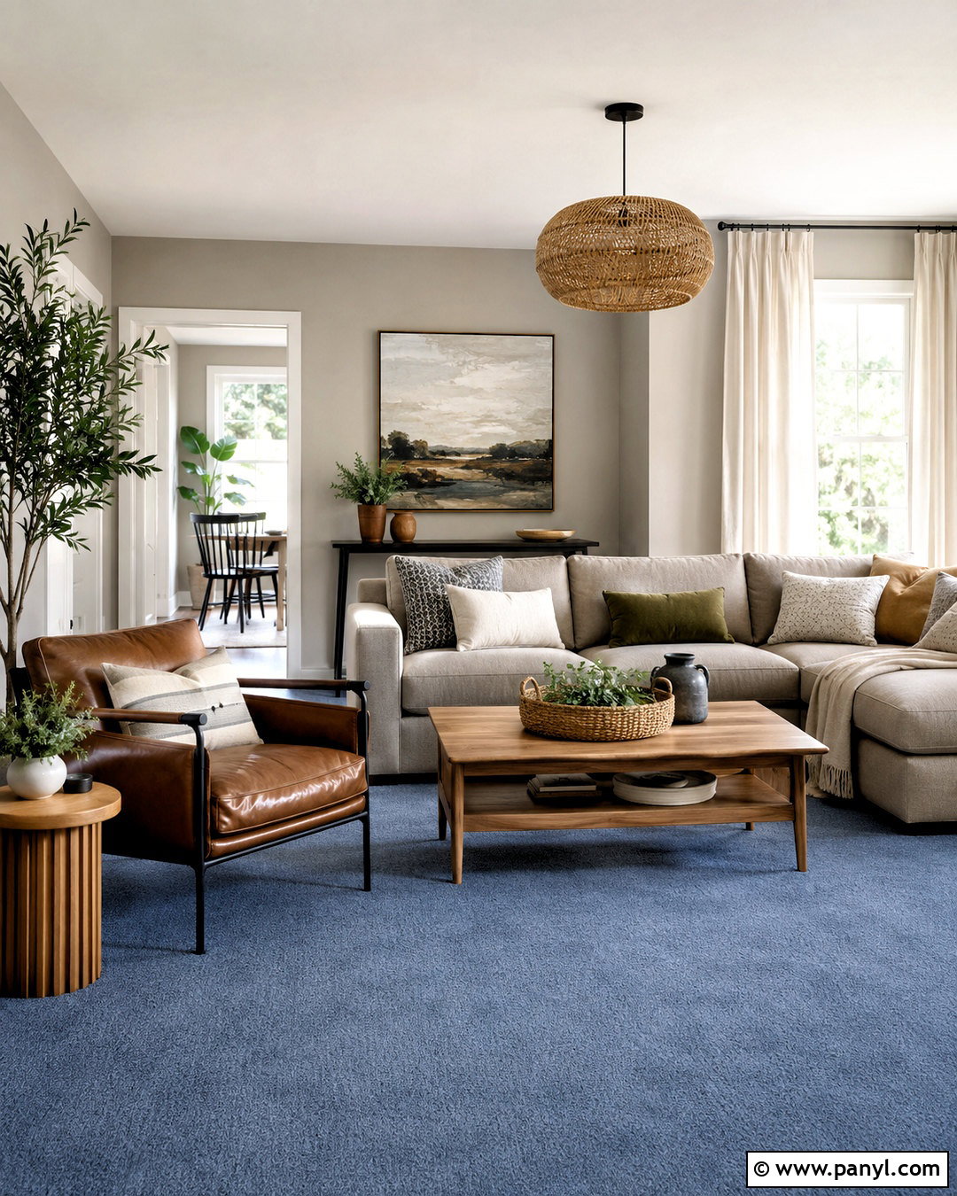 Greige Walls With Blue Carpet - 20 Wall Color With Blue Carpet Ideas