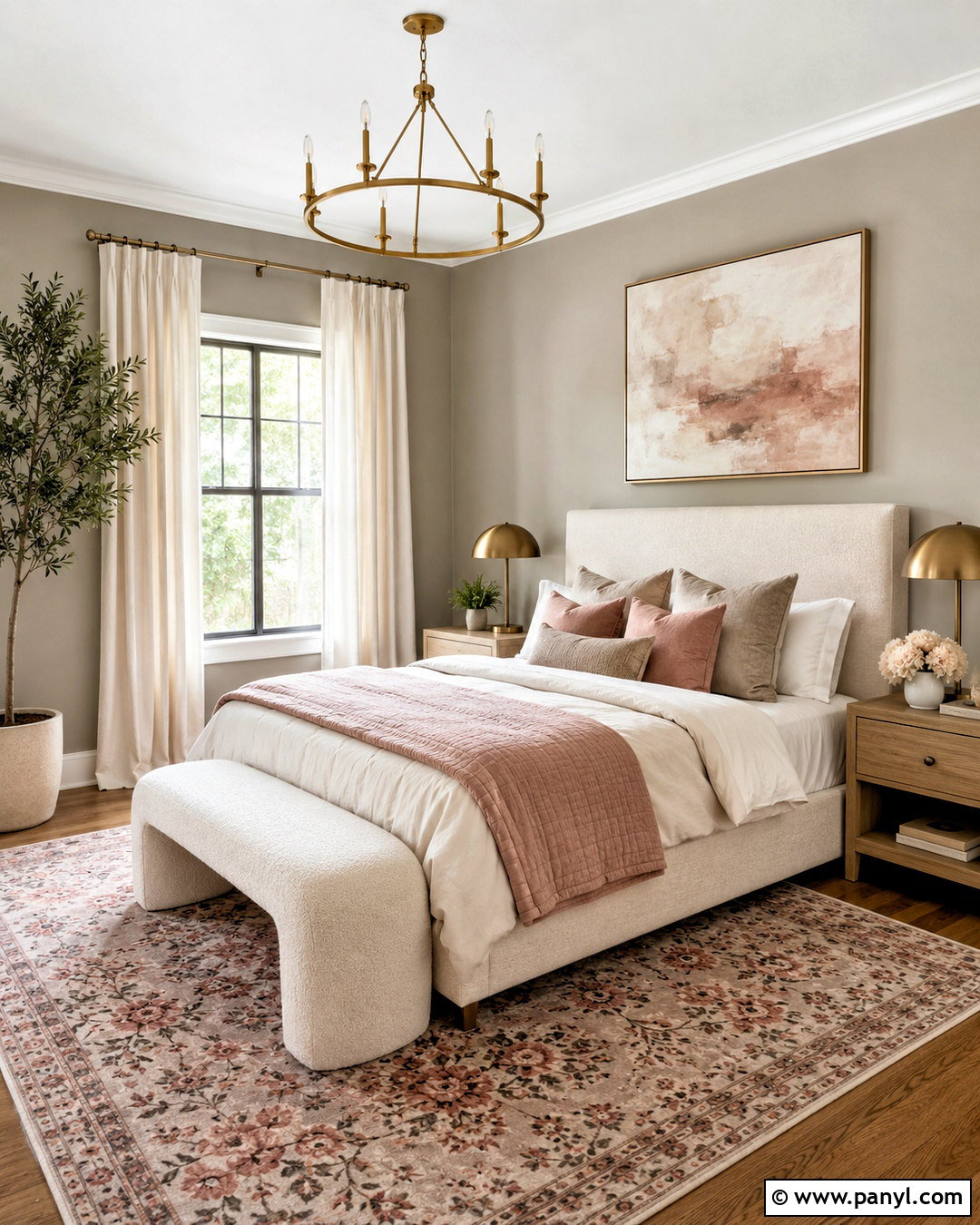 Greige Walls With Blush Accents - 40 greige walls