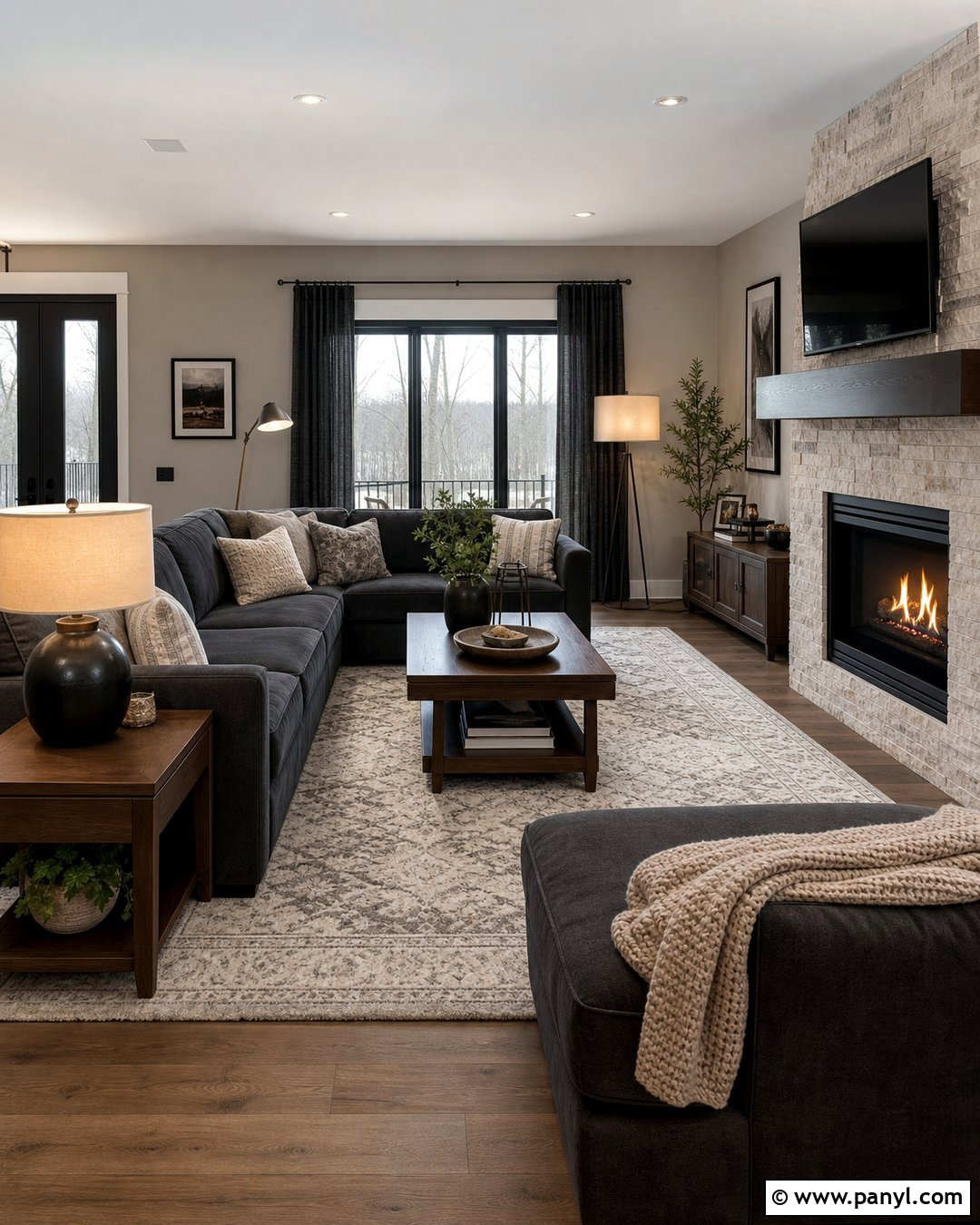 Greige Walls With Charcoal Gray - 20 Colors That Go With Greige Walls