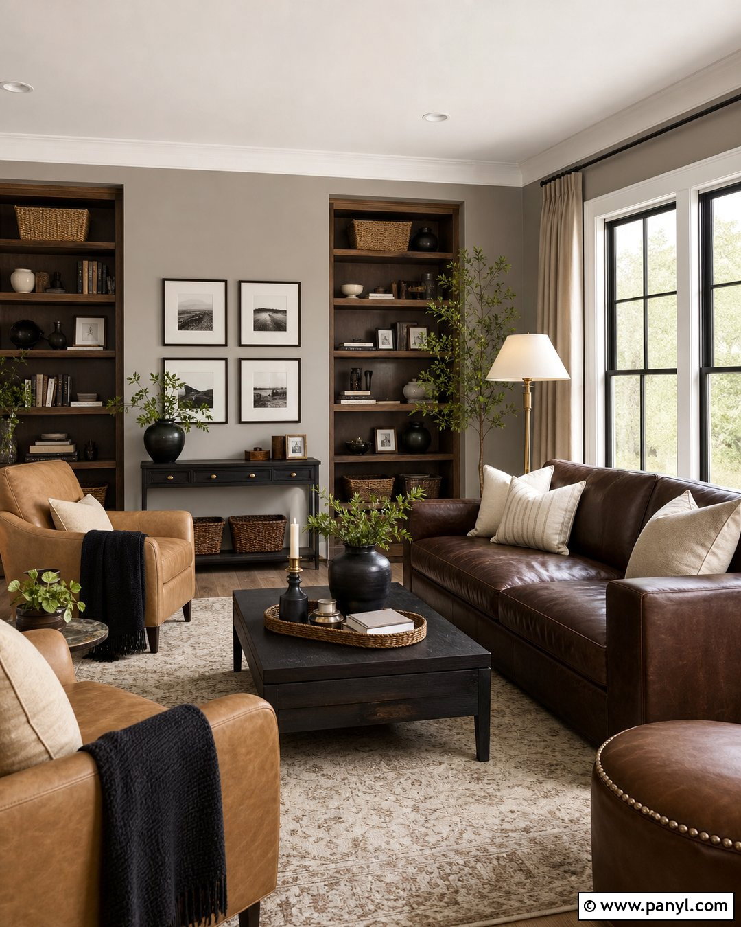 Greige Walls With Chocolate Brown - 20 Colors That Go With Greige Walls