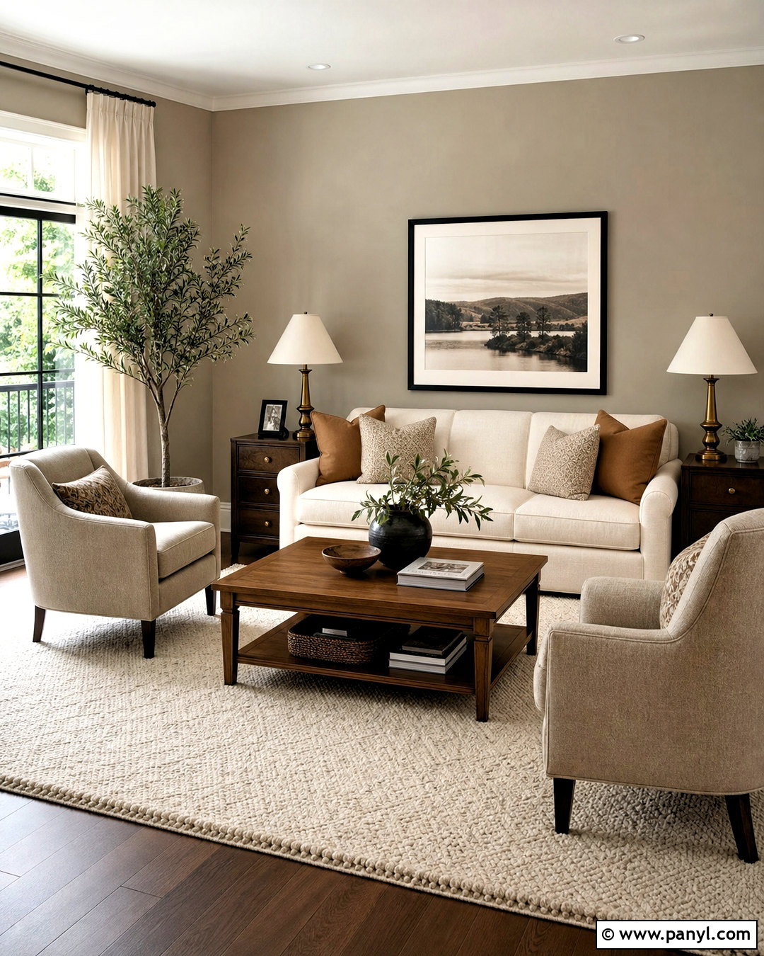 Greige Walls With Cream Furniture - 20 greige walls living room ideas