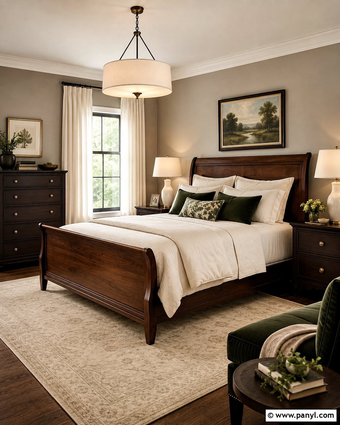 Greige Walls With Dark Wood Furniture - 40 greige walls
