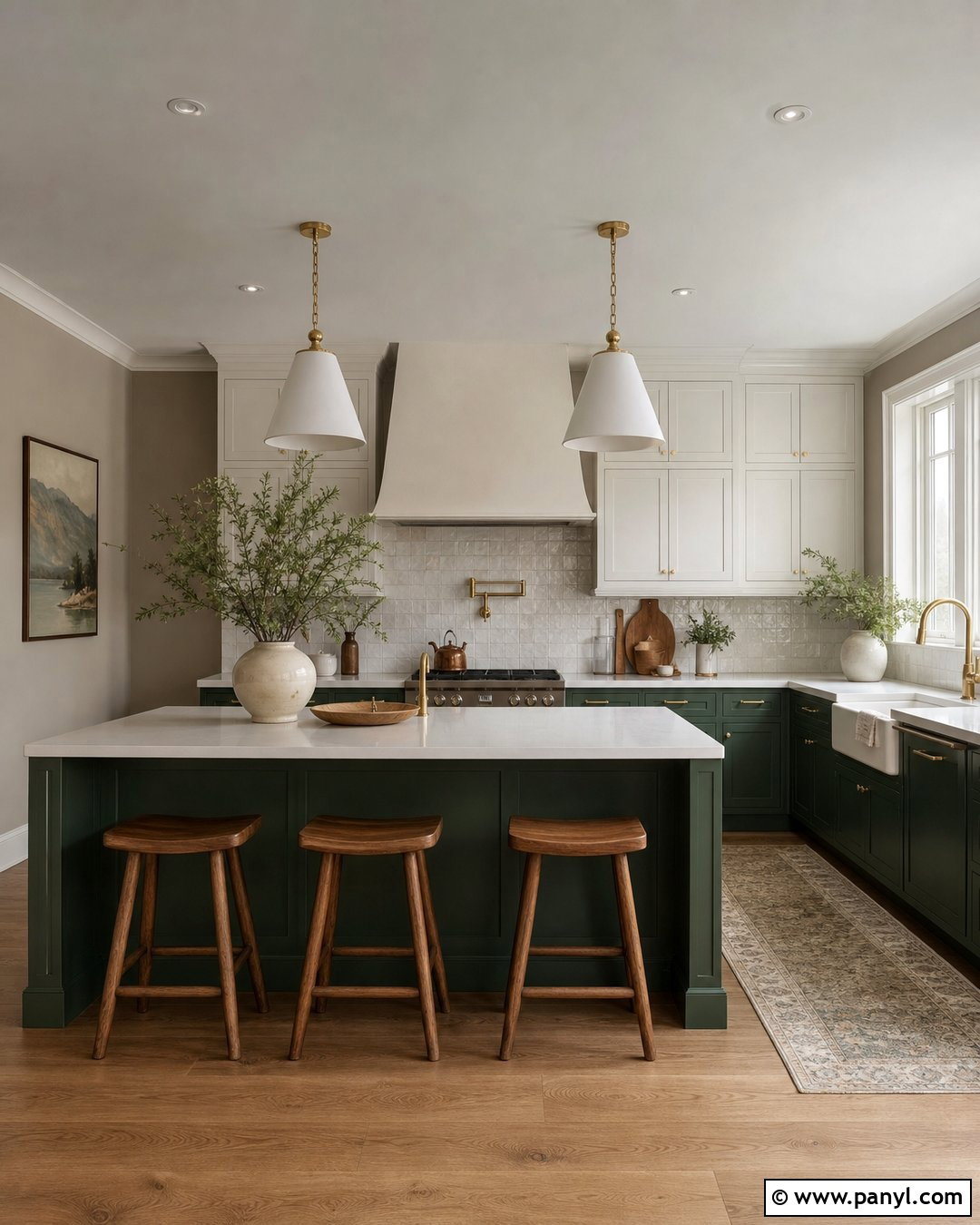 Greige Walls With Forest Green - 20 Colors That Go With Greige Walls