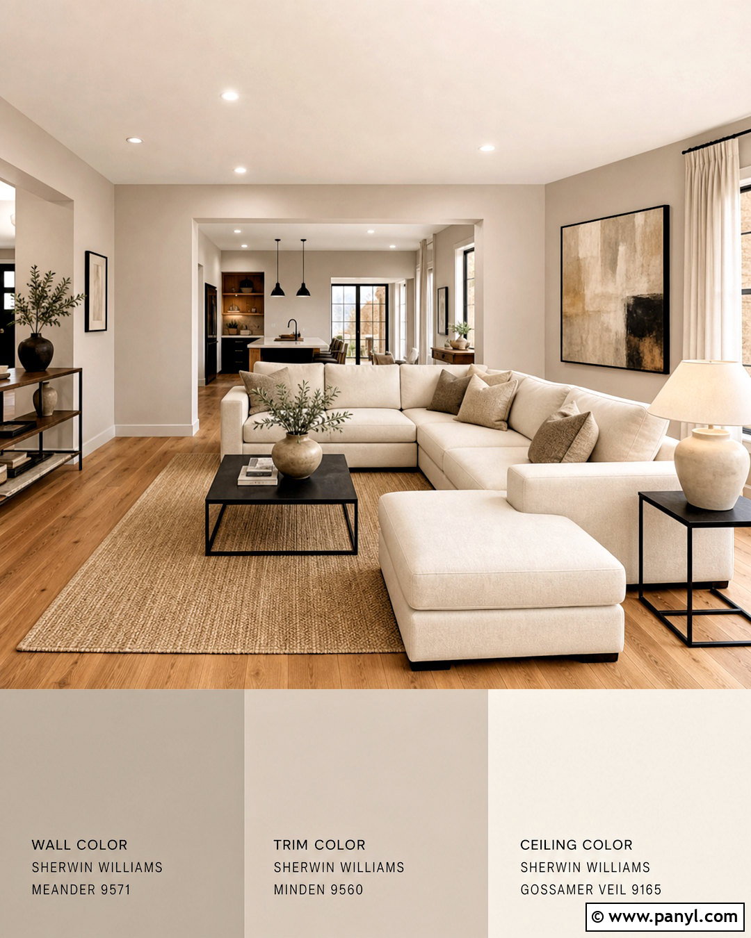 Greige Walls With Lighter Greige Ceiling - 20 wall and ceiling color combinations